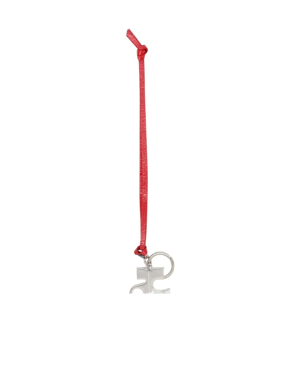 Courreges White Courrèges Ac Naplack Key Ring for men