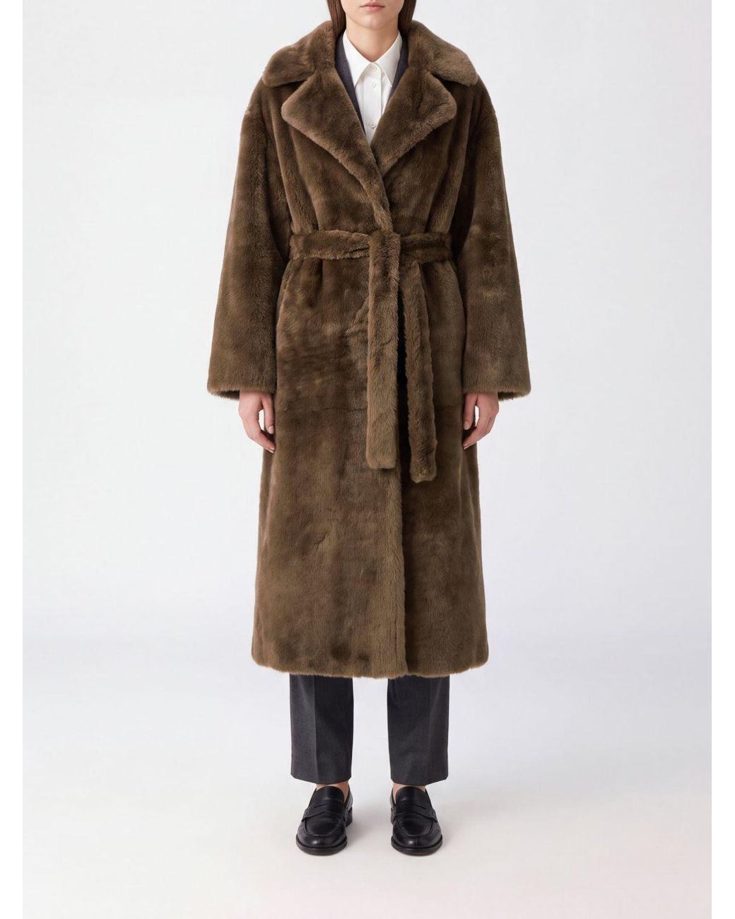 Arma Brown Rien Reversible Shearling Coat