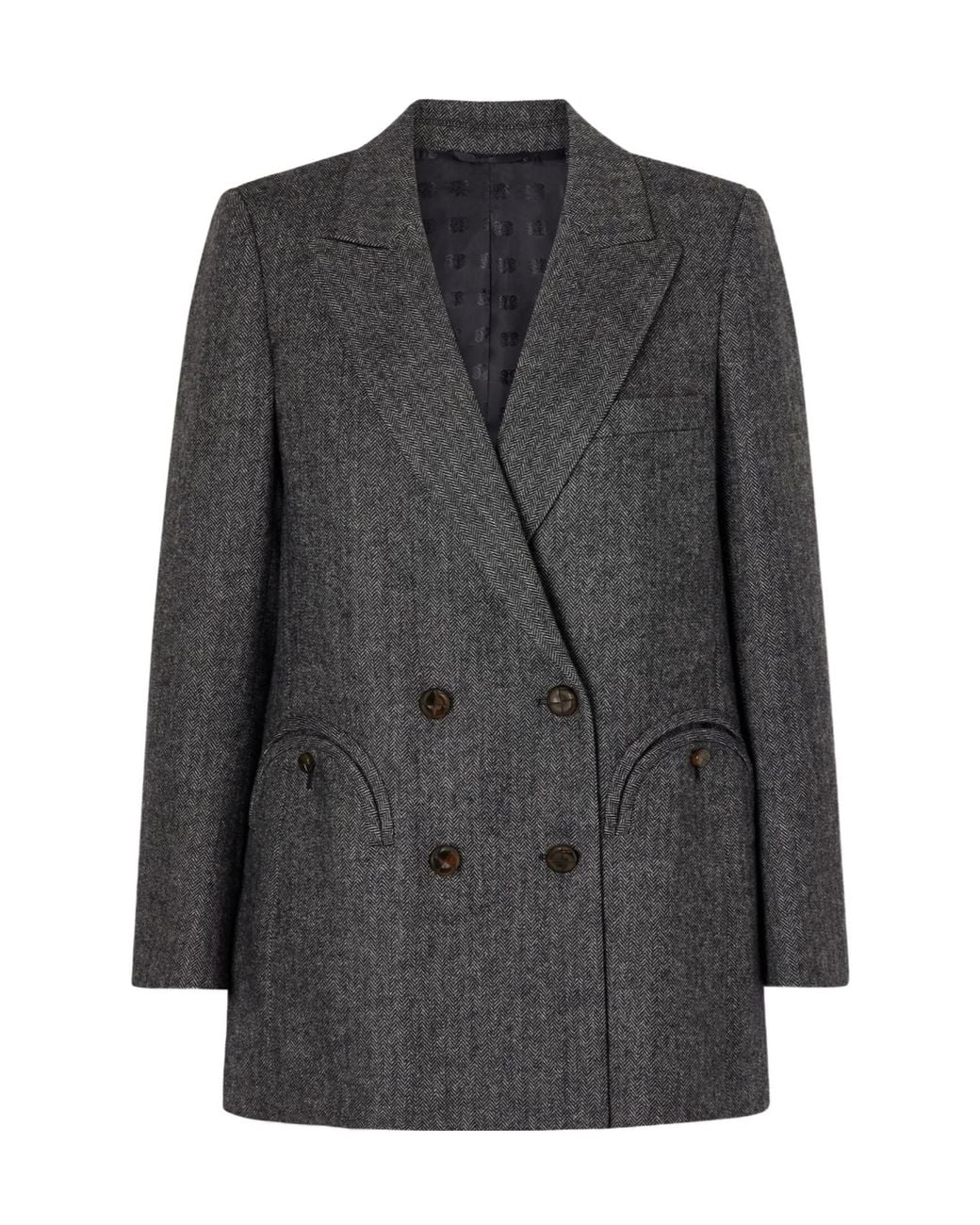 Blazé Milano Black Everyday Double-Breasted Suit Jacket