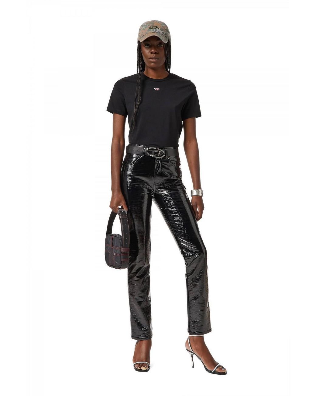 DIESEL Black T-Reg-D Cotton T-Shirt