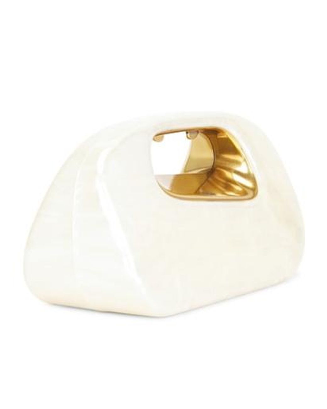 Cult Gaia White Amara Clutch