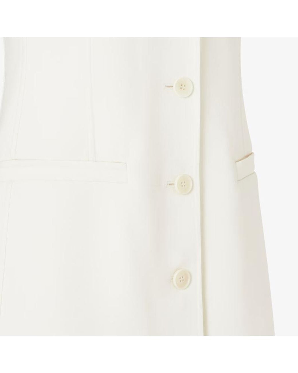 Fendi White Ivory Wool Dress