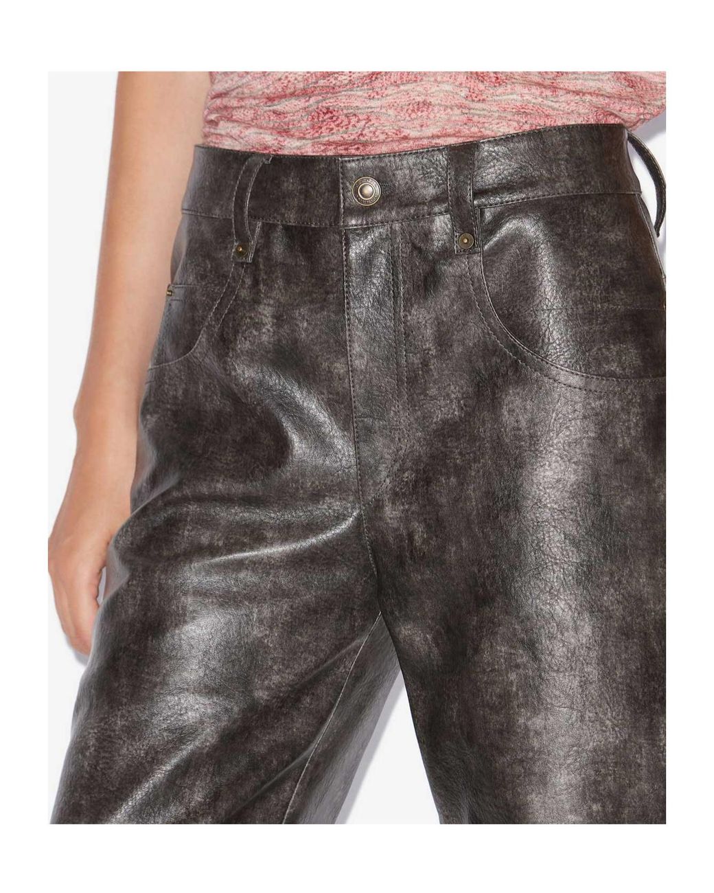 Isabel Marant Gray Isabel Marant Étoile Coralea High-Waist Pants