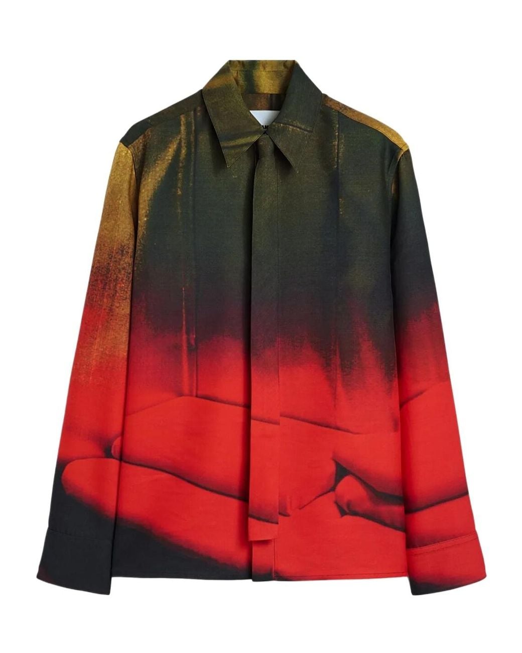 Jil Sander Red Casual Shirts for men