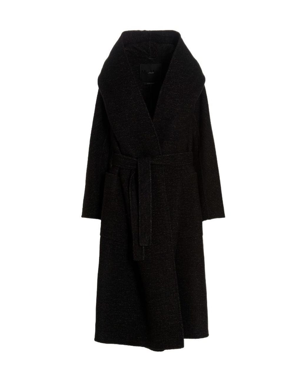 Max Mara Black Logo Coat