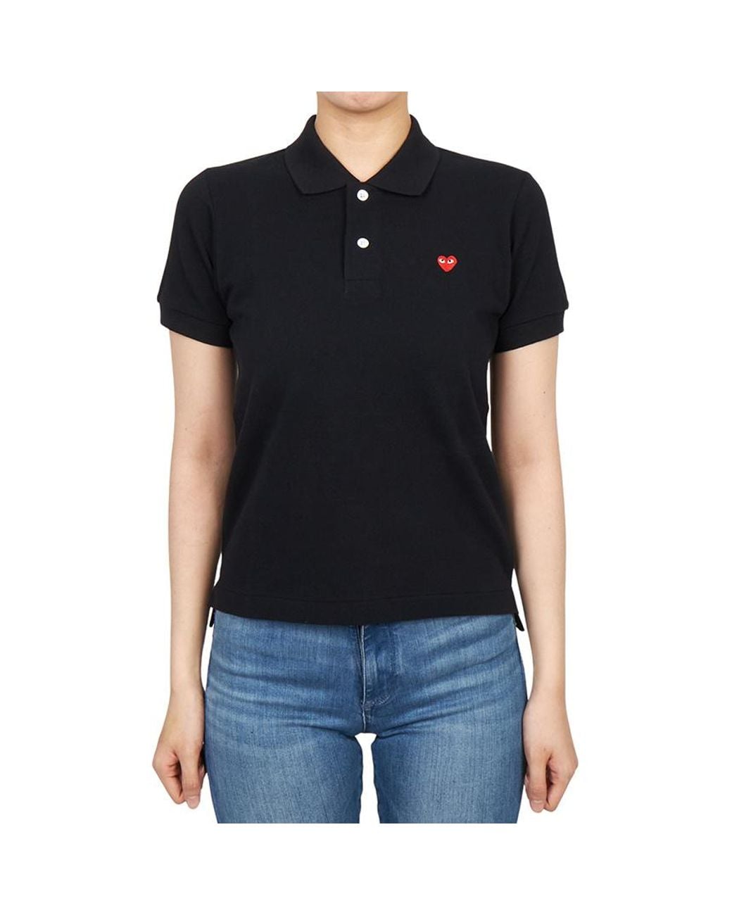 Comme des Garçons Black Short-Sleeved Polo Shirt