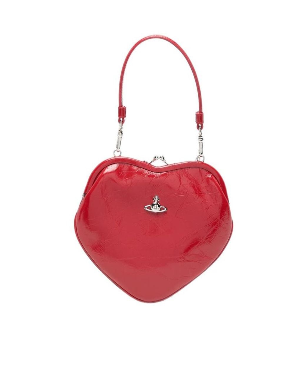 Vivienne Westwood Red Belle Heart Shoulder Bag