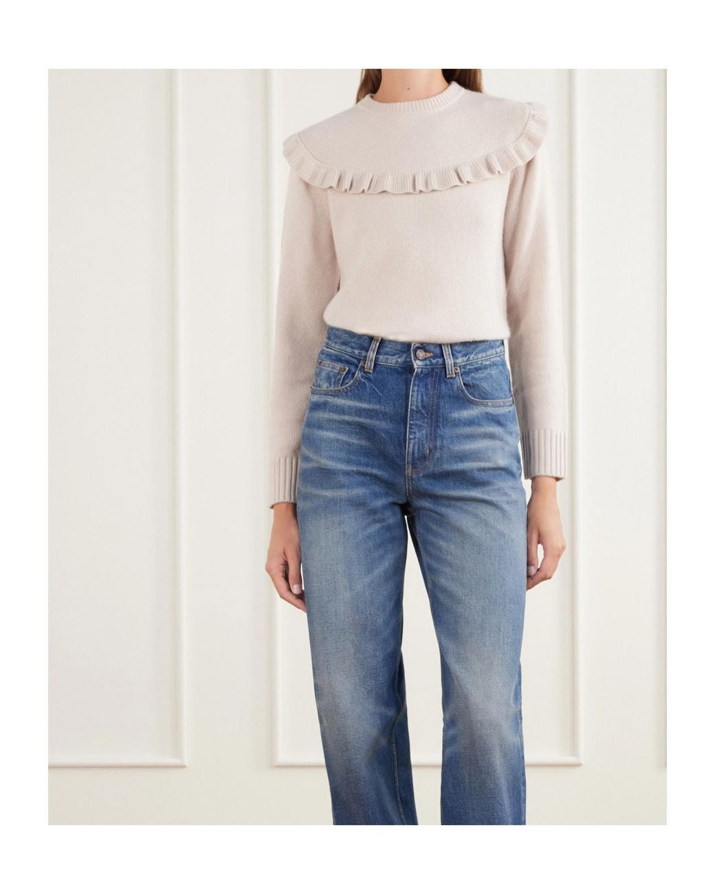 Chloé Natural Long-Sleeved Sweater