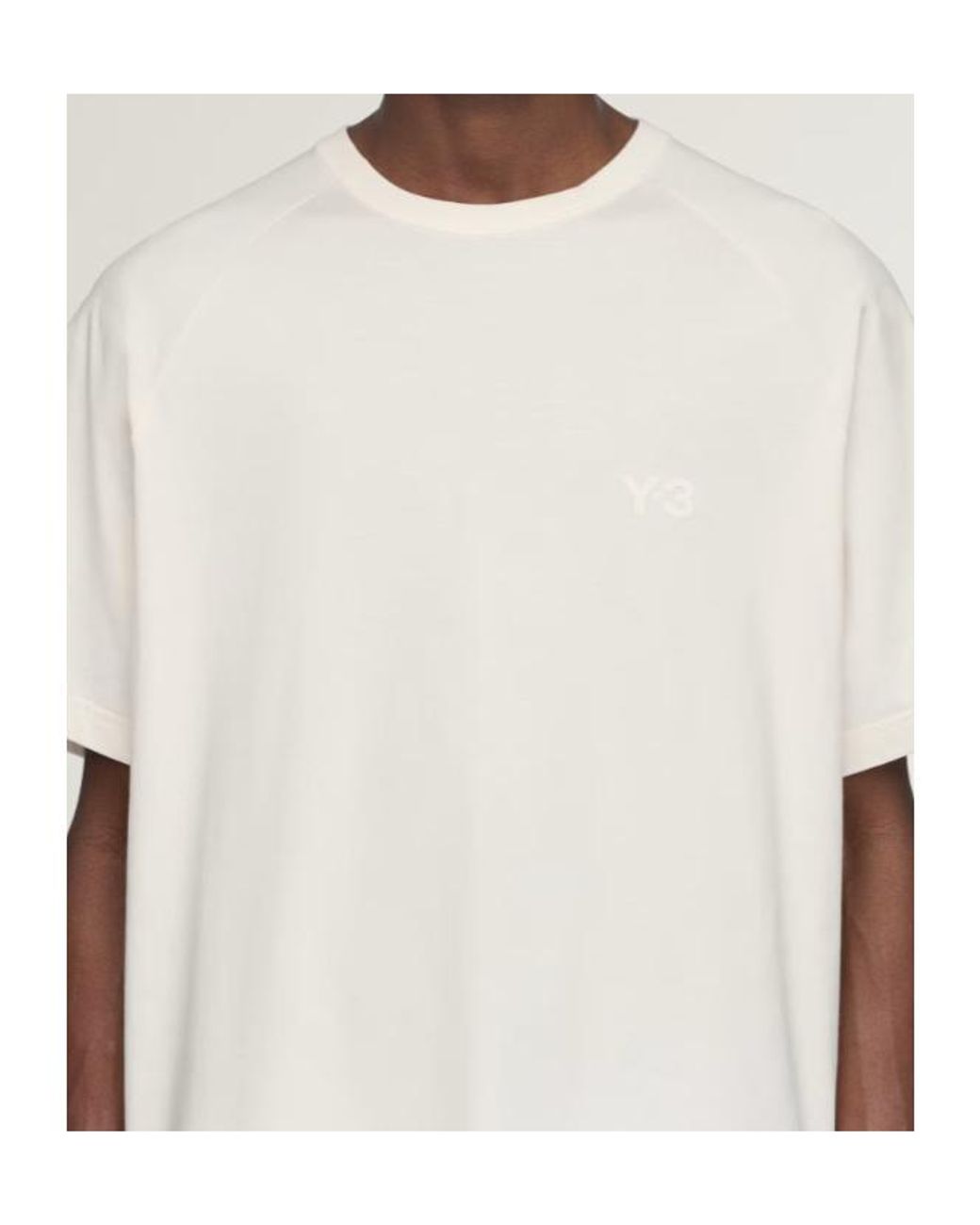 Y-3 White Boxy Short Sleeve T-Shirt for men