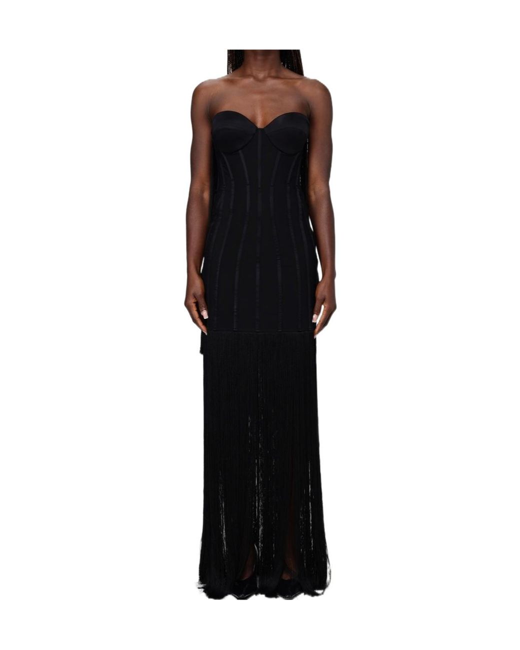 Elisabetta Franchi Black Sleeveless Dress