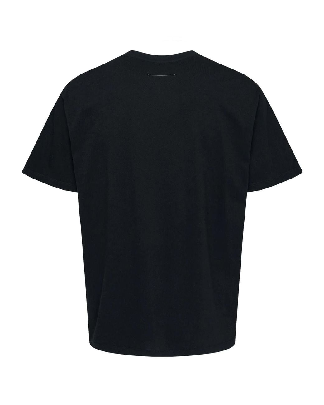 MM6 by Maison Margiela Black Logo-Print Layered T-Shirt for men