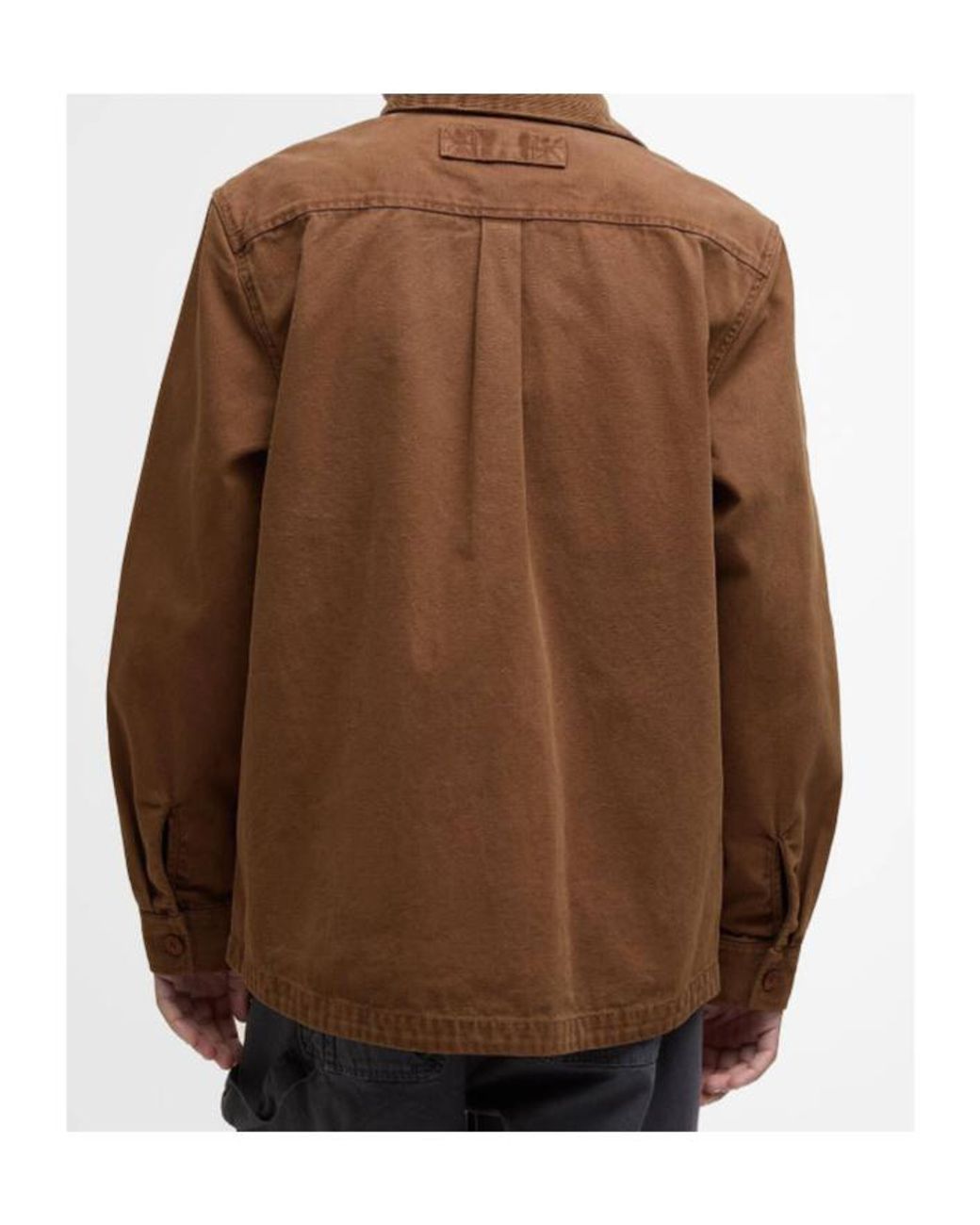 Barbour Brown Bowland Garment Dyed Overshirt for men