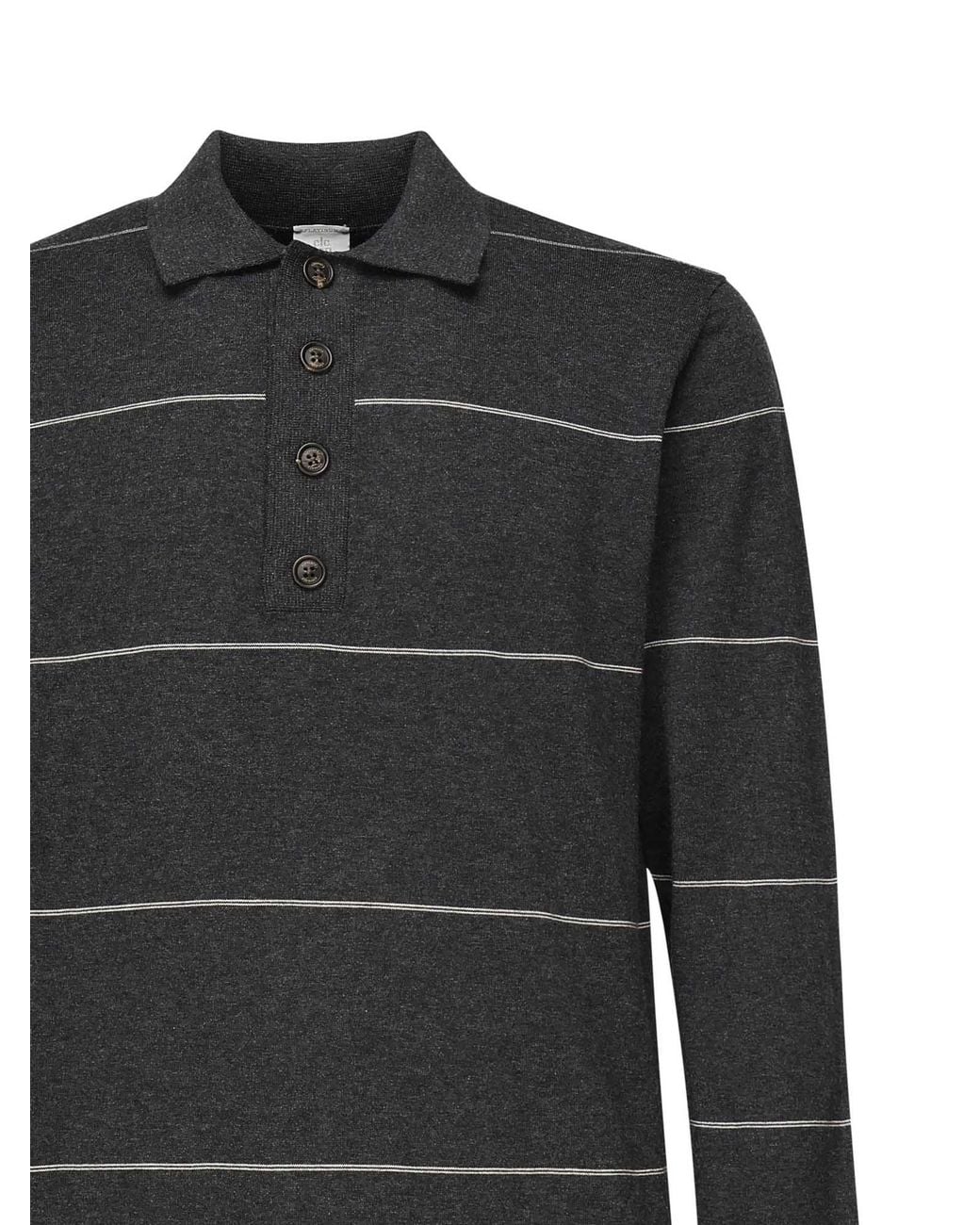 Eleventy Black Polo Shirts for men