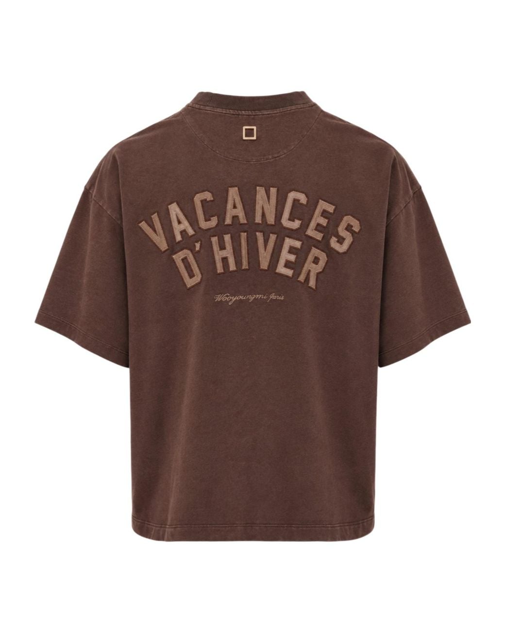 Wooyoungmi Brown Short-Sleeved T-Shirt for men