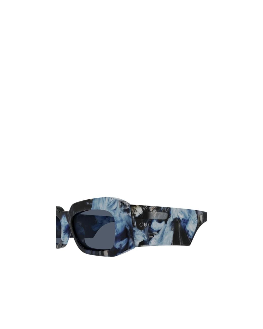 Gucci Blue Rectangle Sunglasses for men