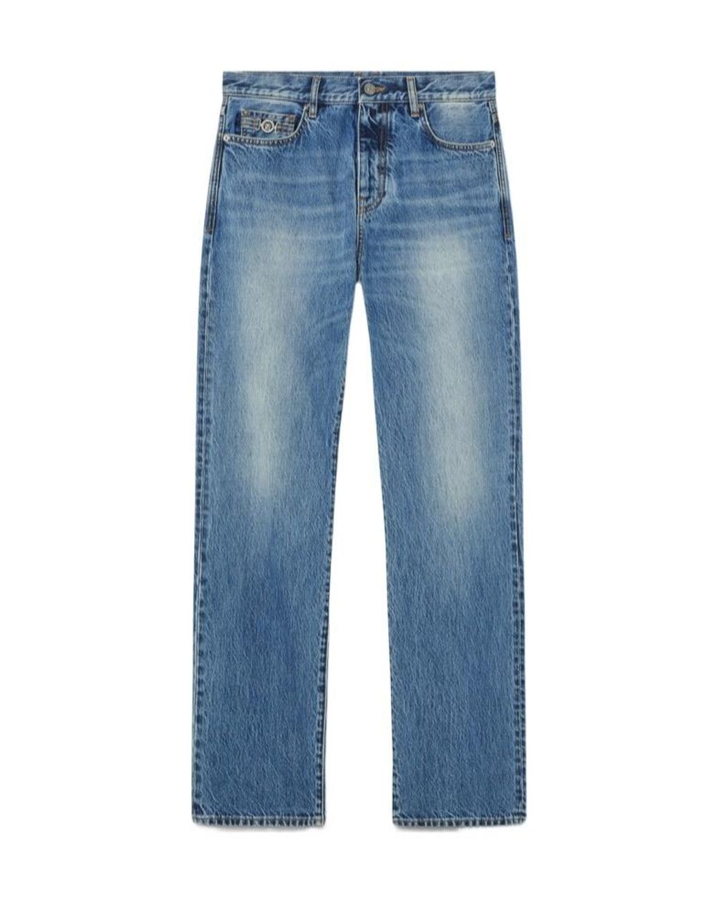 Versace Blue Medusa Head Jeans for men