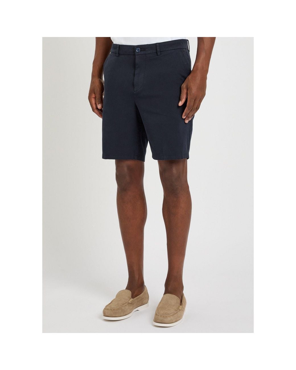 Boss Blue Kane Cotton Chino Shorts for men