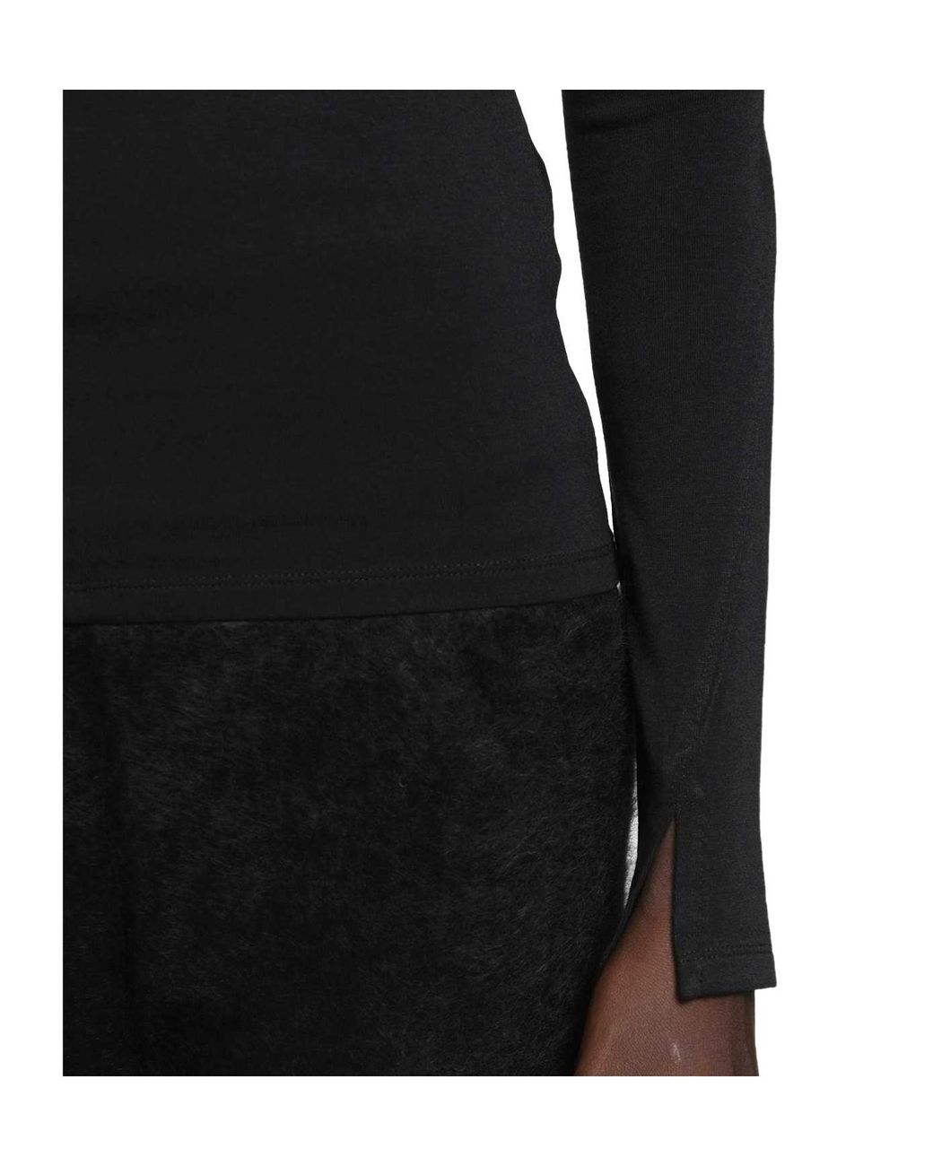 Thom Krom Black Basic Turtleneck Slim Fit Shirt