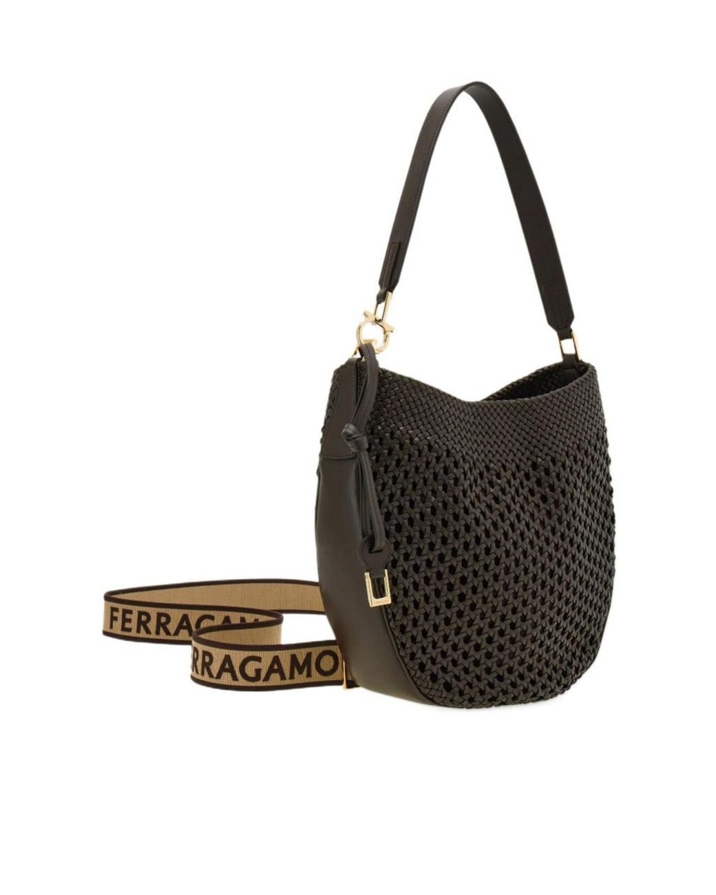 Ferragamo Black Hobo Bag (M)