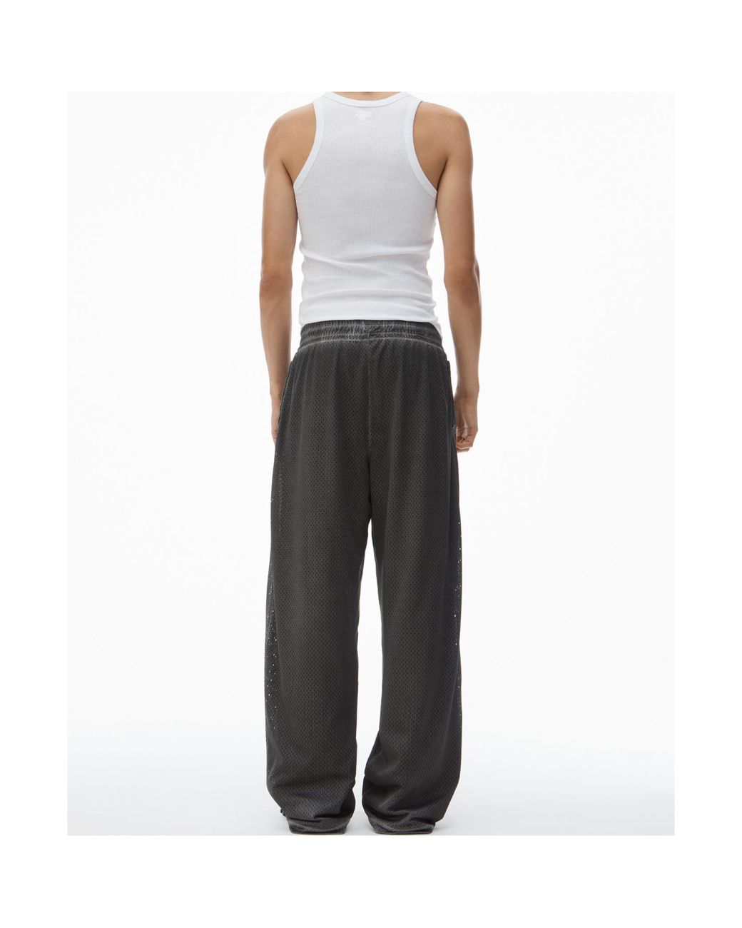 Alexander Wang Gray Mesh Sweatpants for men