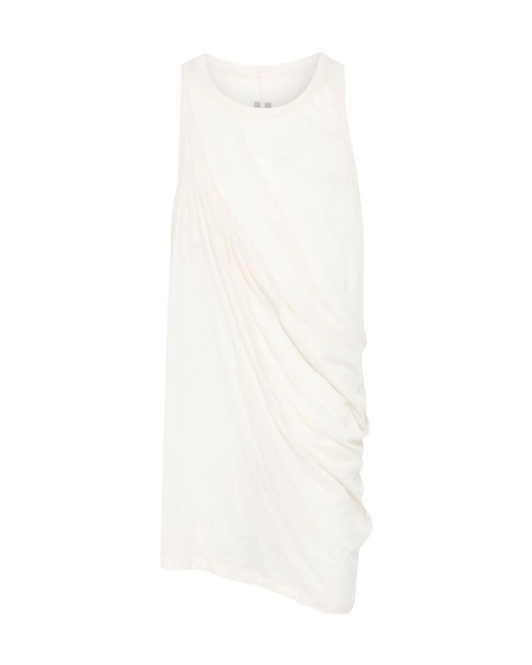 Rick Owens White Anthem Tank Top for men
