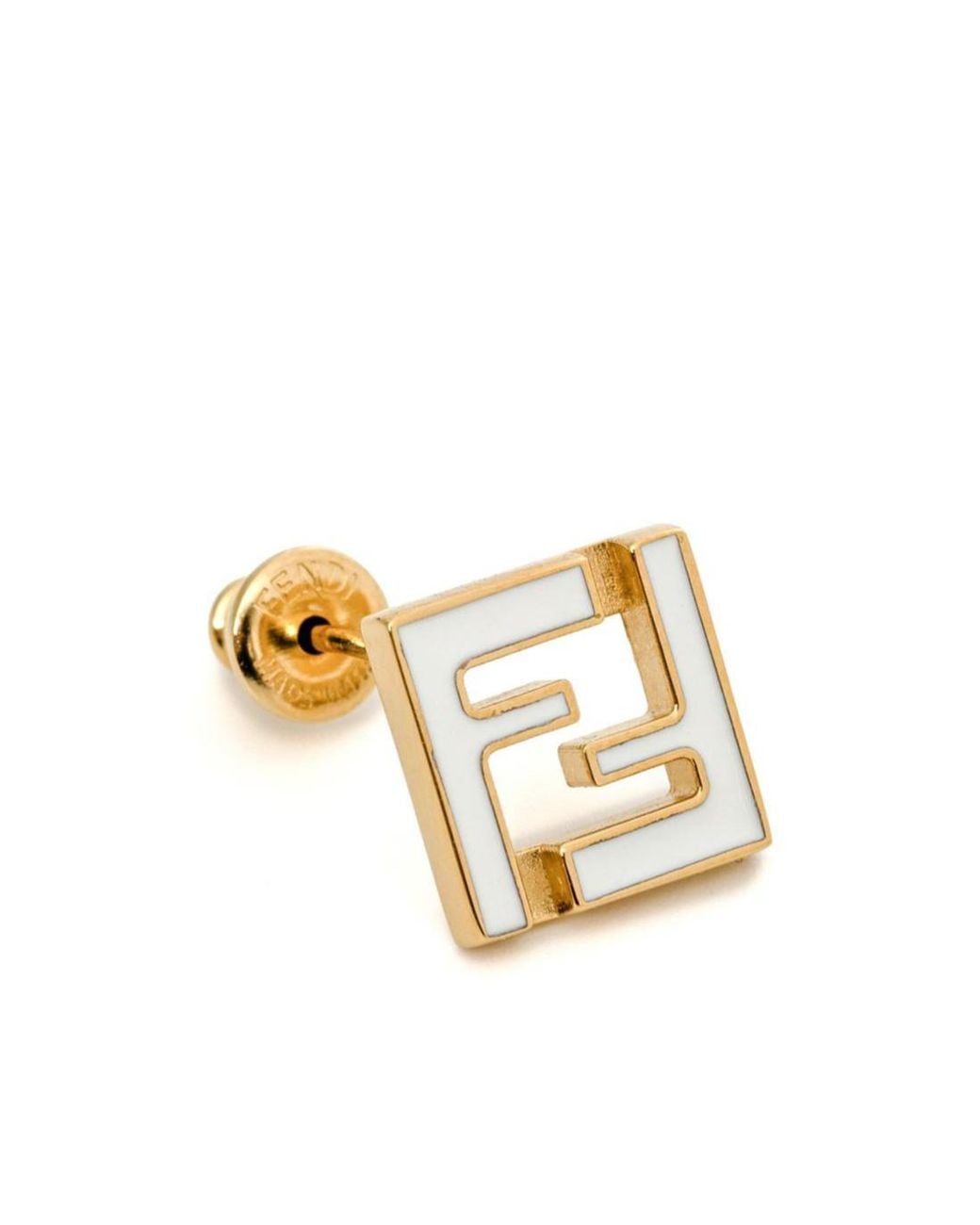 Fendi White Dangle Earrings