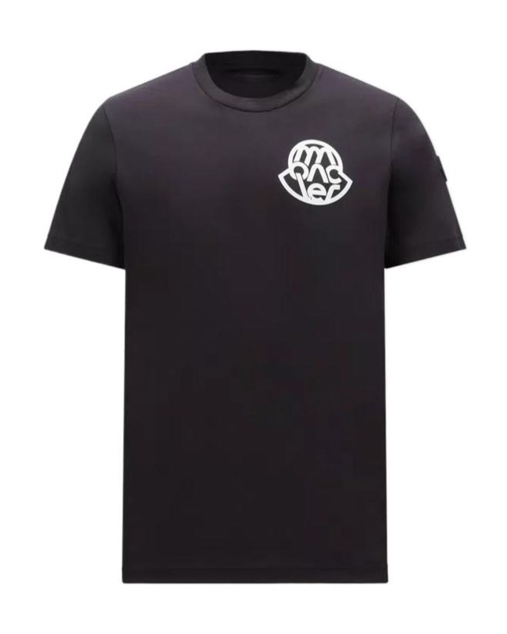 Moncler Black Logo Motif T-Shirt for men
