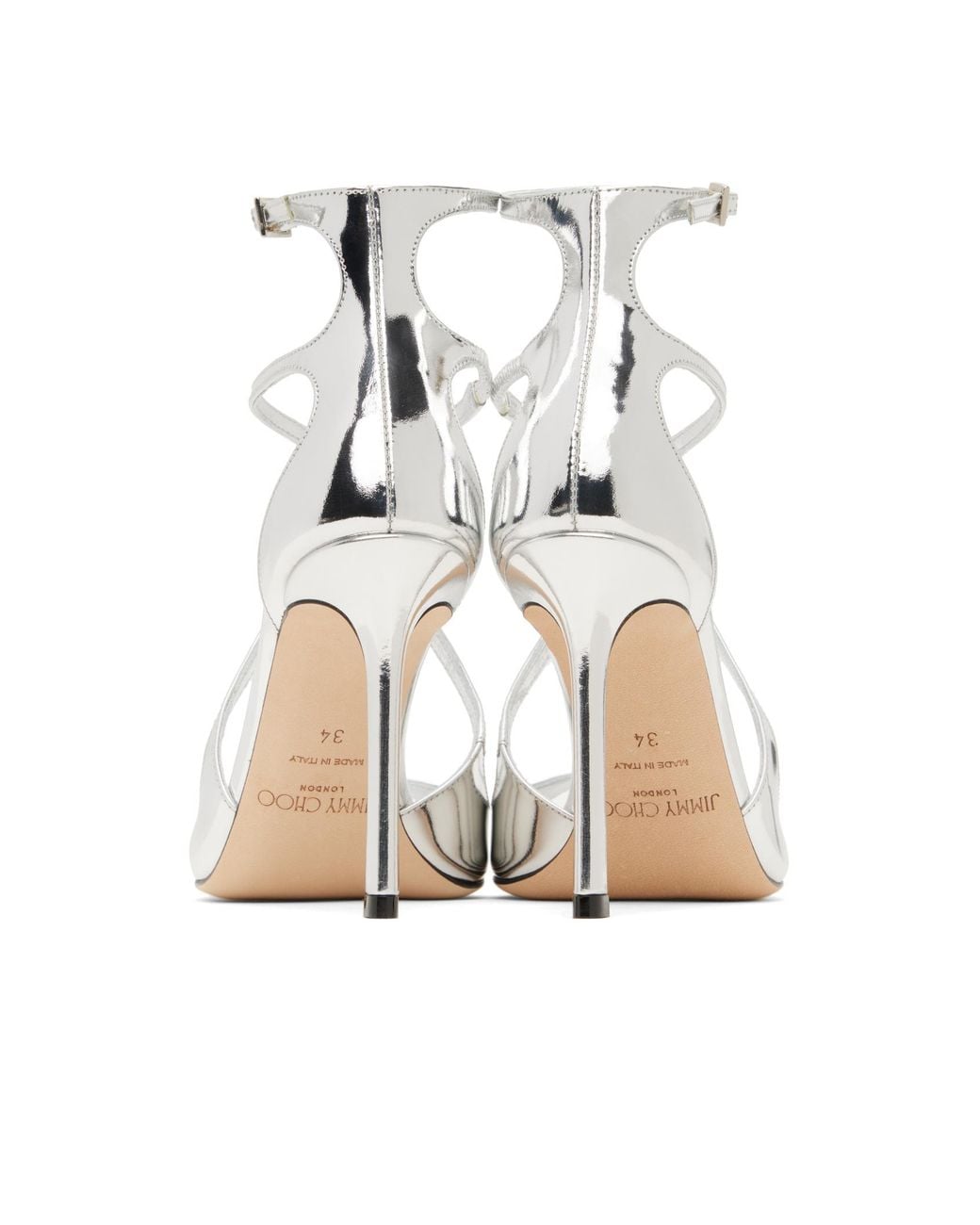 Jimmy Choo White Azia 95 High Heel Sandals