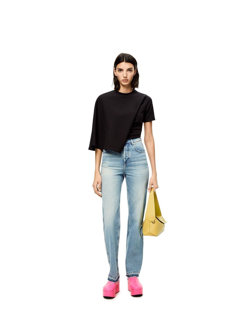 Loewe Black Irregular T-Shirt