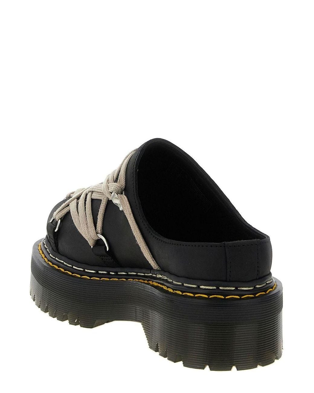 Rick Owens Black X Dr. Martens Slip-On Mules for men