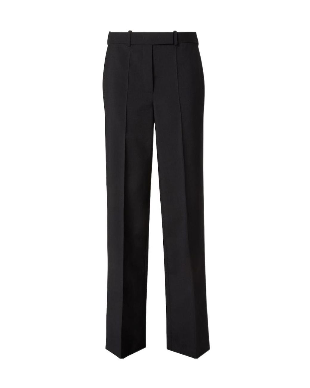 Fendi Black Wool And Mohair Pants