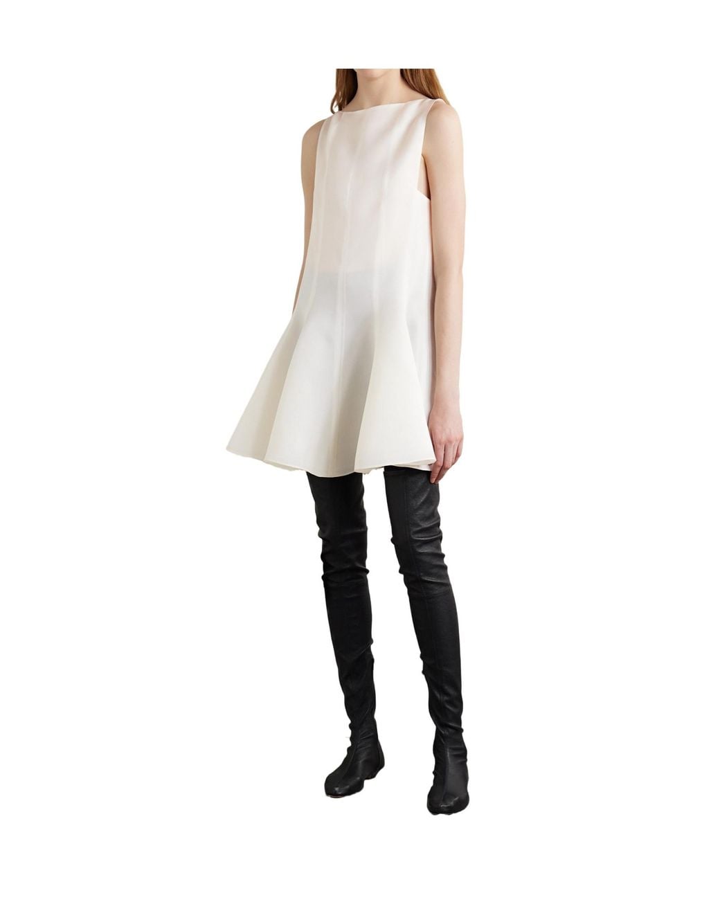 Khaite White Mags Minidress