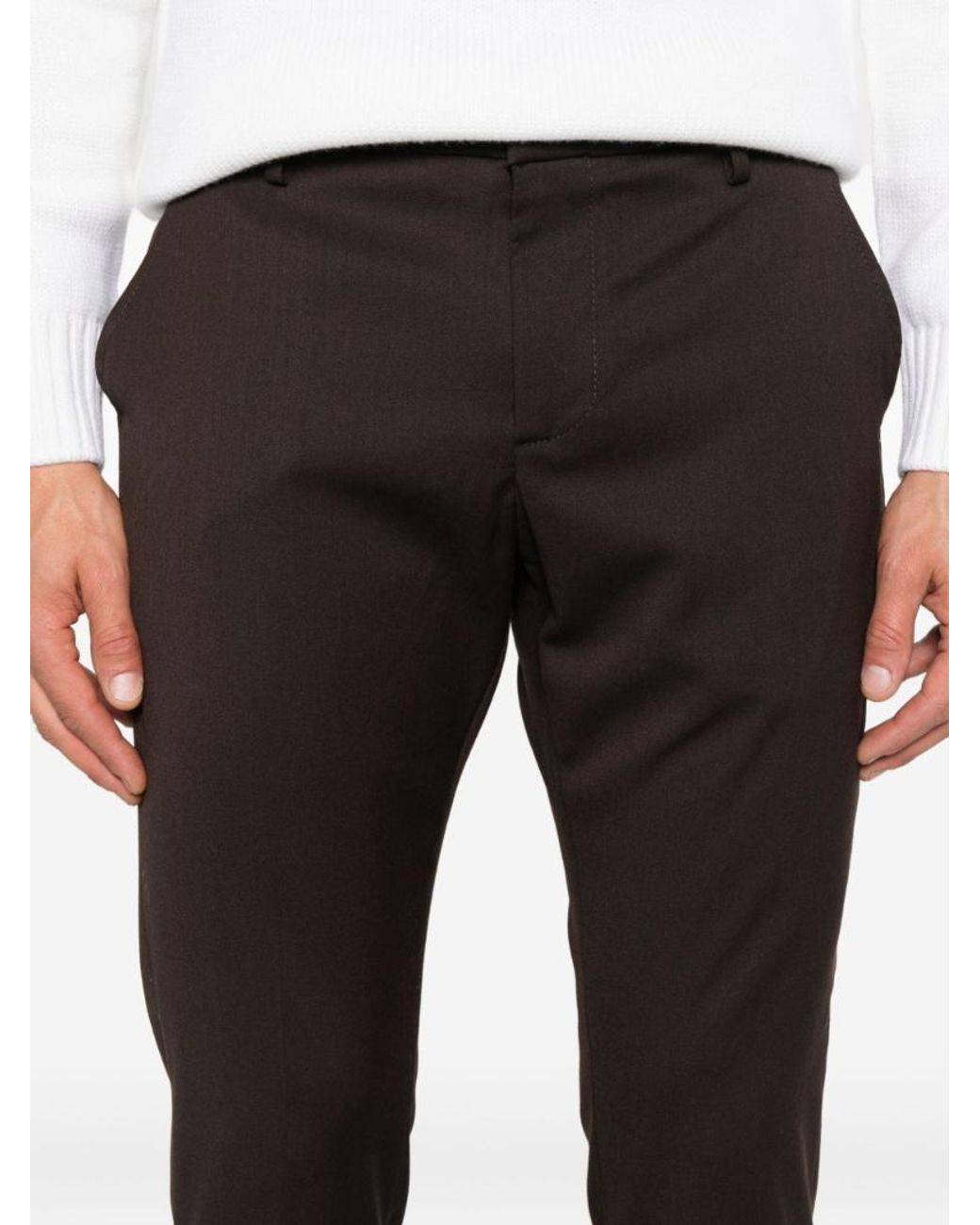 Dondup Gray Gaubert Slim-Fit Pants for men