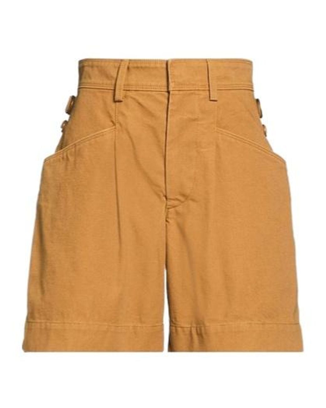 Isabel Marant Orange Solid-Color Shorts