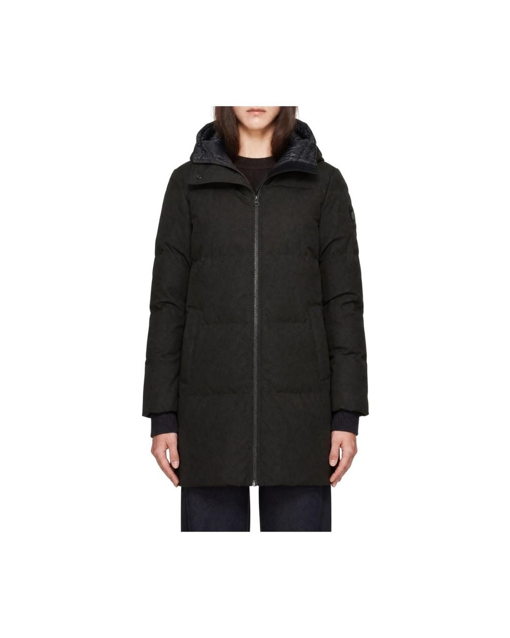 Canada Goose Black Louise Parka Tonal Disc