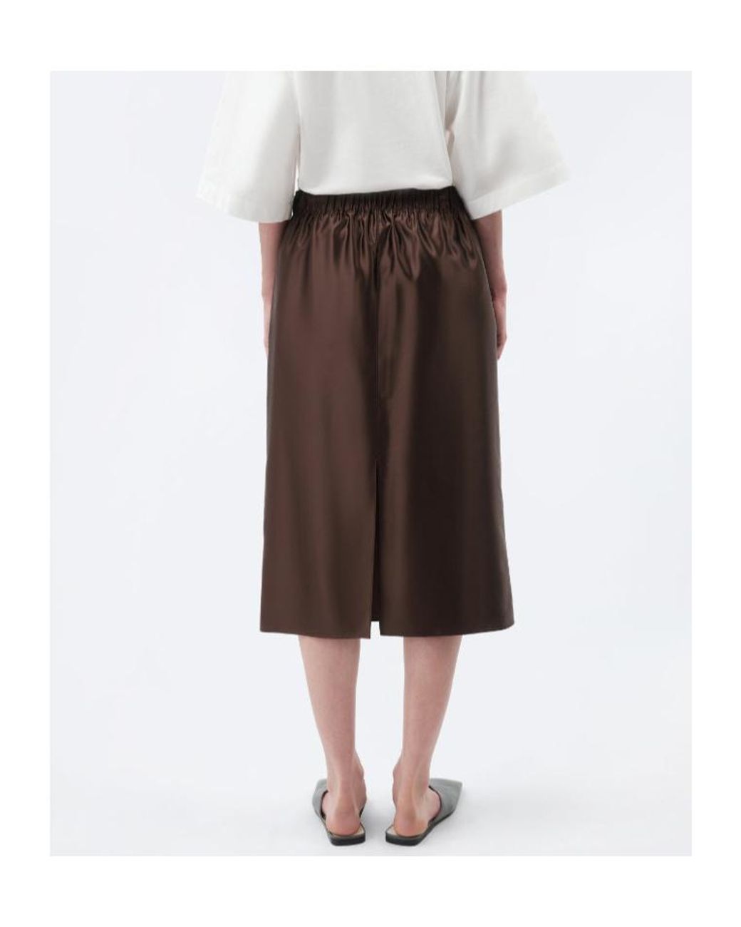 Carven Brown Pull-On Skirt