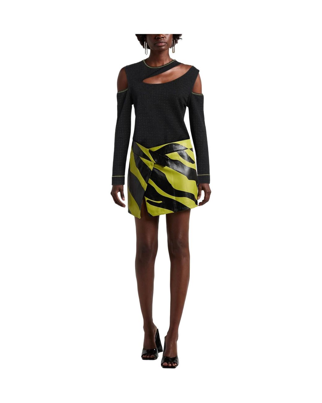 Ganni Black Crew-Neck Knitted Top