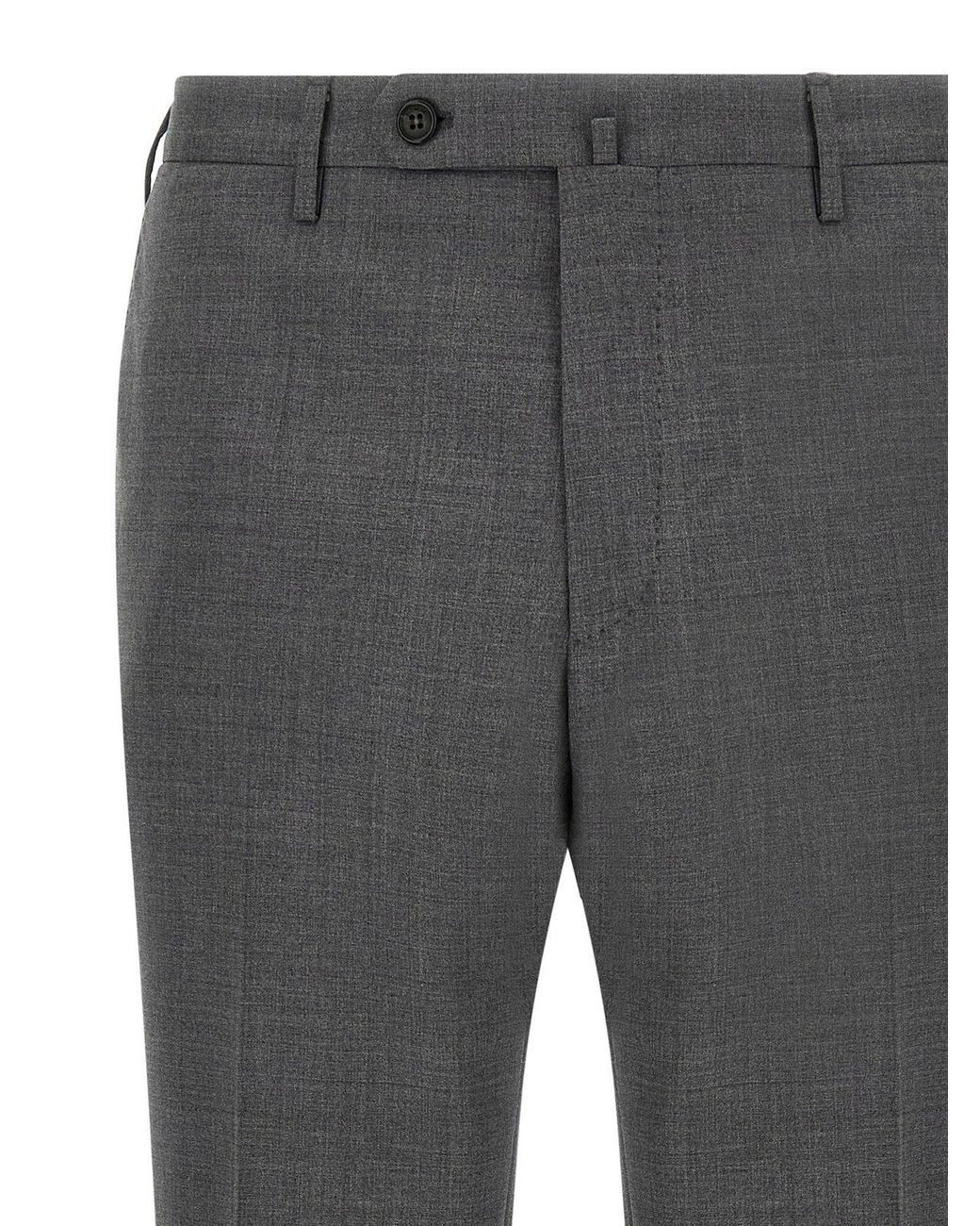 Incotex Gray インコテックス モデロ 35 スリムフィット パンツ for men