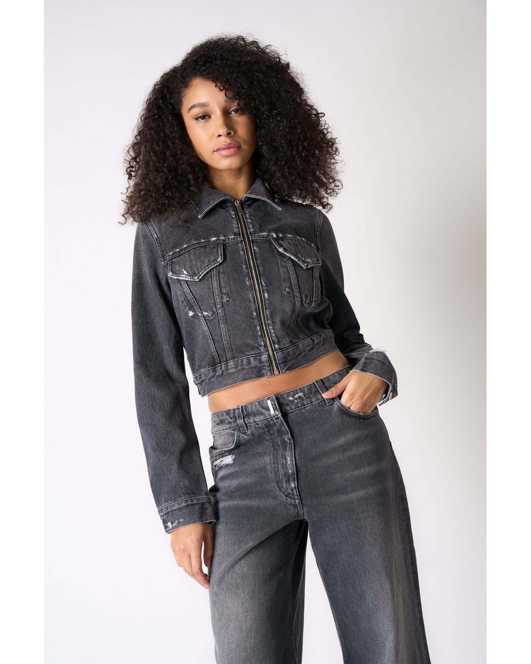 Givenchy Black Collared Zip-Up Jacket