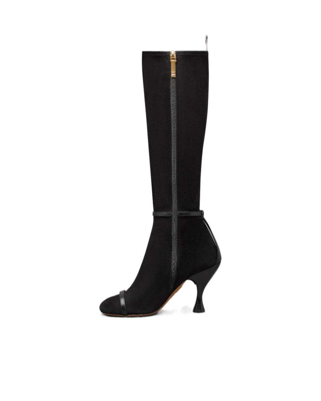 Thom Browne Black 90Mm Trompe L'Oeil 4-Bar Knee-High Boots