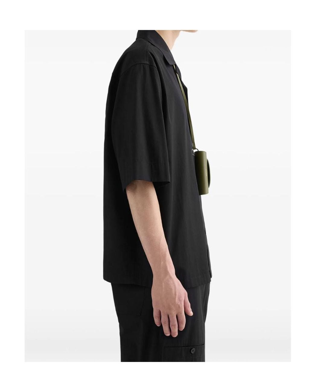 Jil Sander Blue Short Sleeve Buttoned Shirt for men