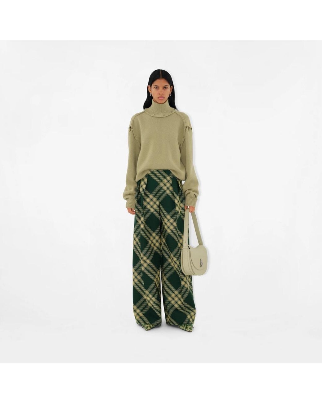 Burberry Green Medium Rocking Horse Shoulder Bag