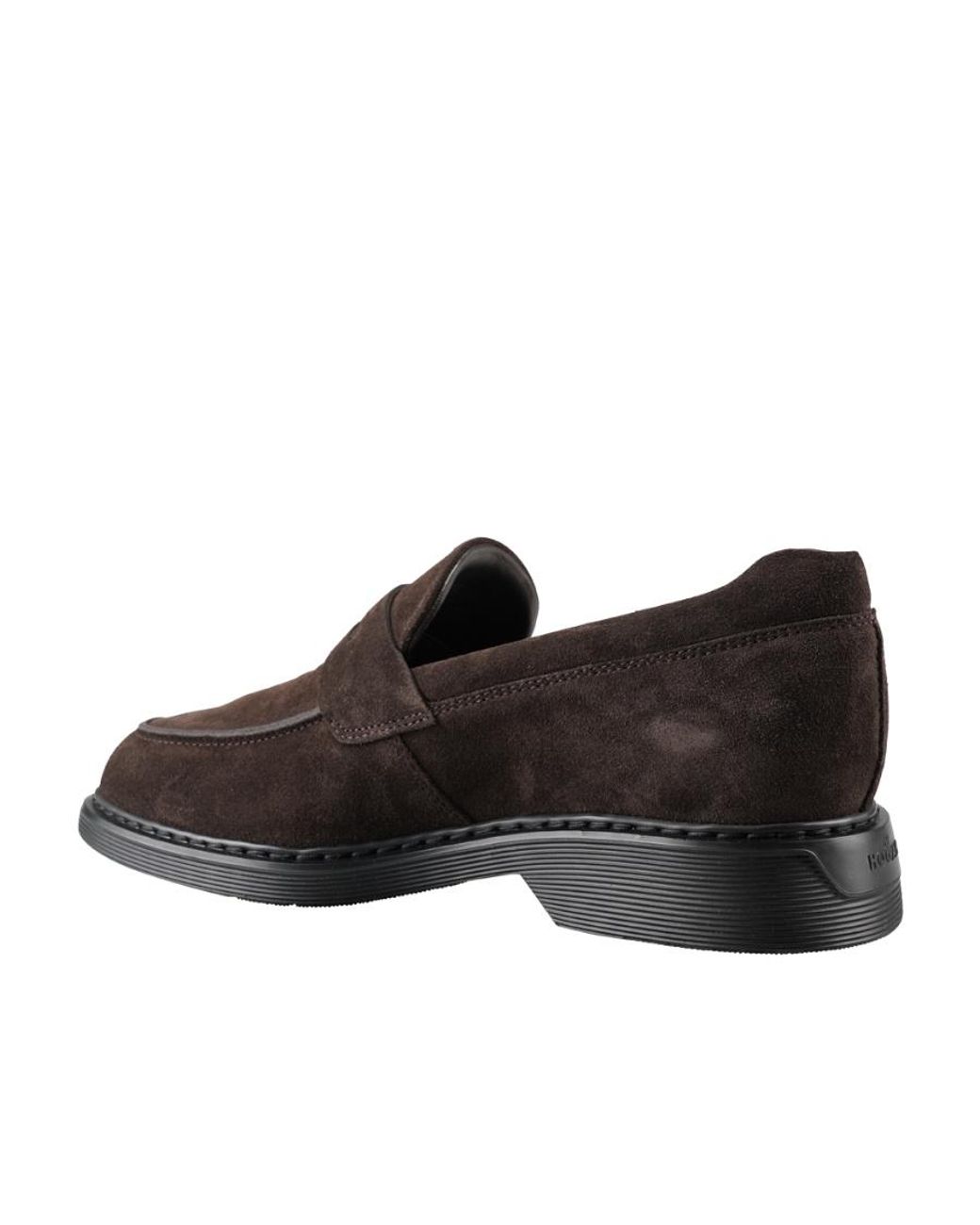 Hogan Black H576 Almond-Toe Loafers for men