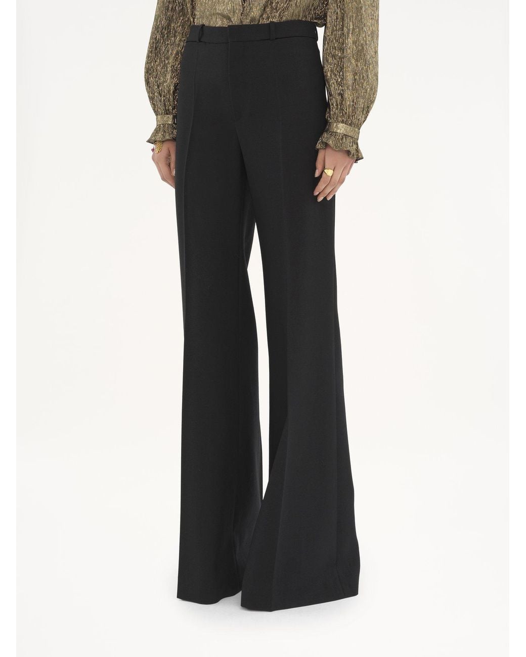 Chloé Black Flared Tailored Trousers