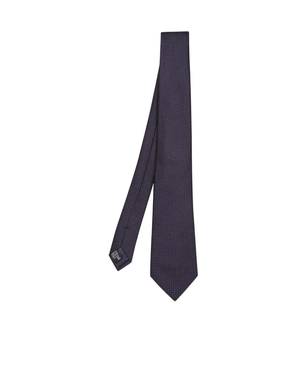 Giorgio Armani Blue Micro-Patterned Pointed Tip Tie for men