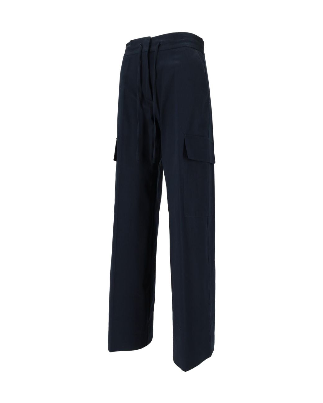 P.A.R.O.S.H. Blue Drawstring-Fastening Cargo Pants