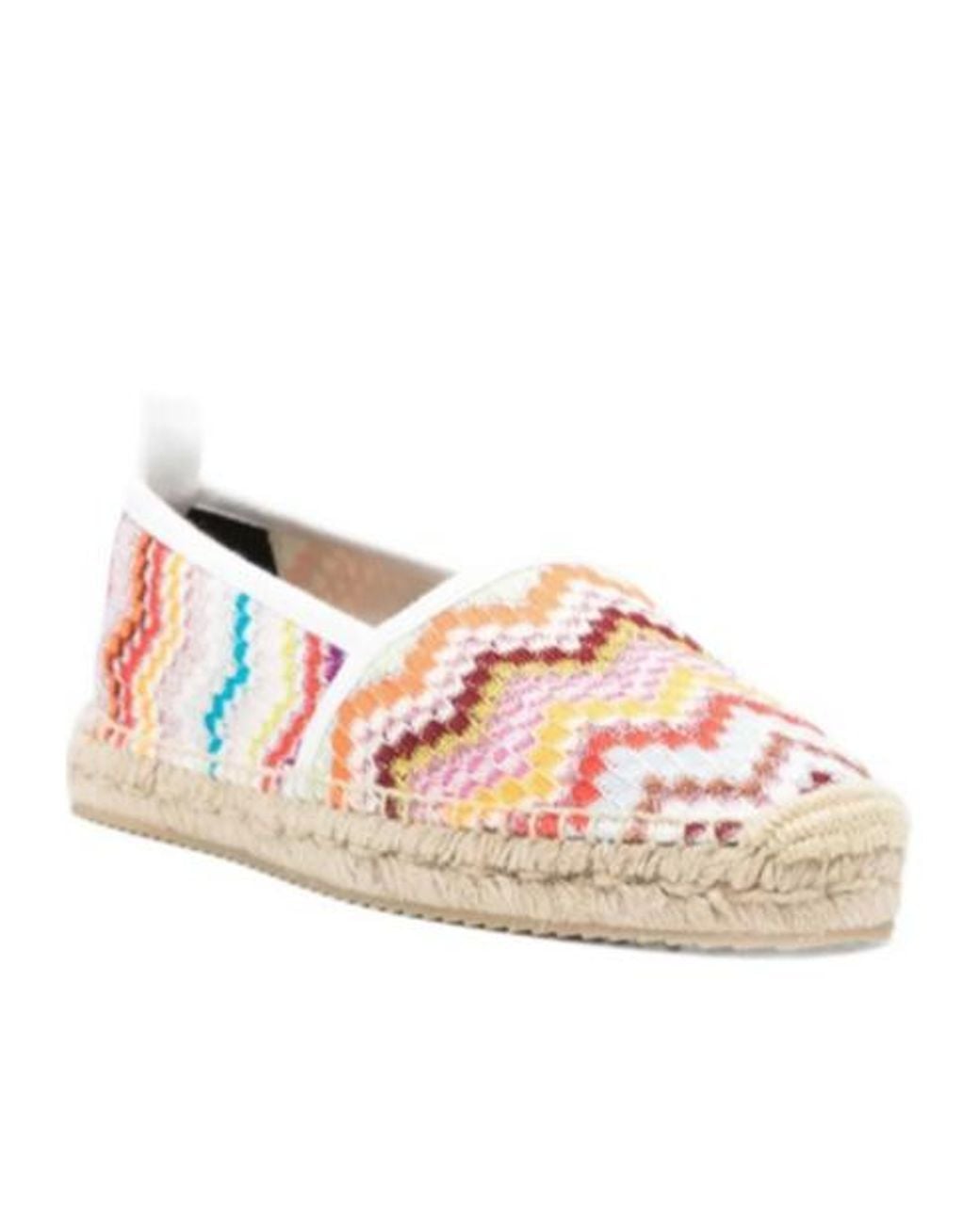 Missoni Pink Chevron-Pattern Espadrilles