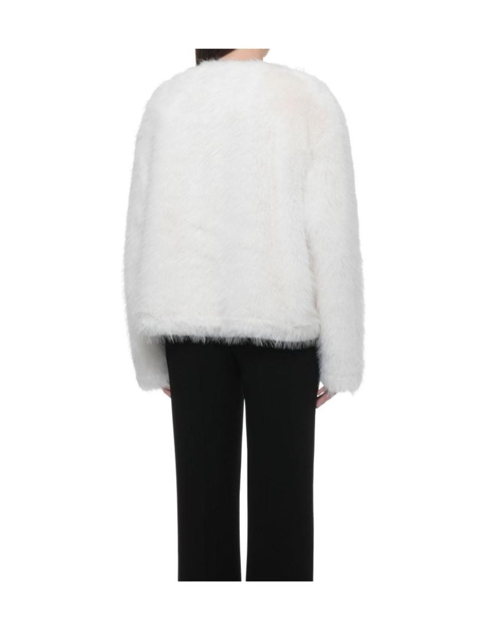 Stand Studio Gray Textured Collarless Jacket