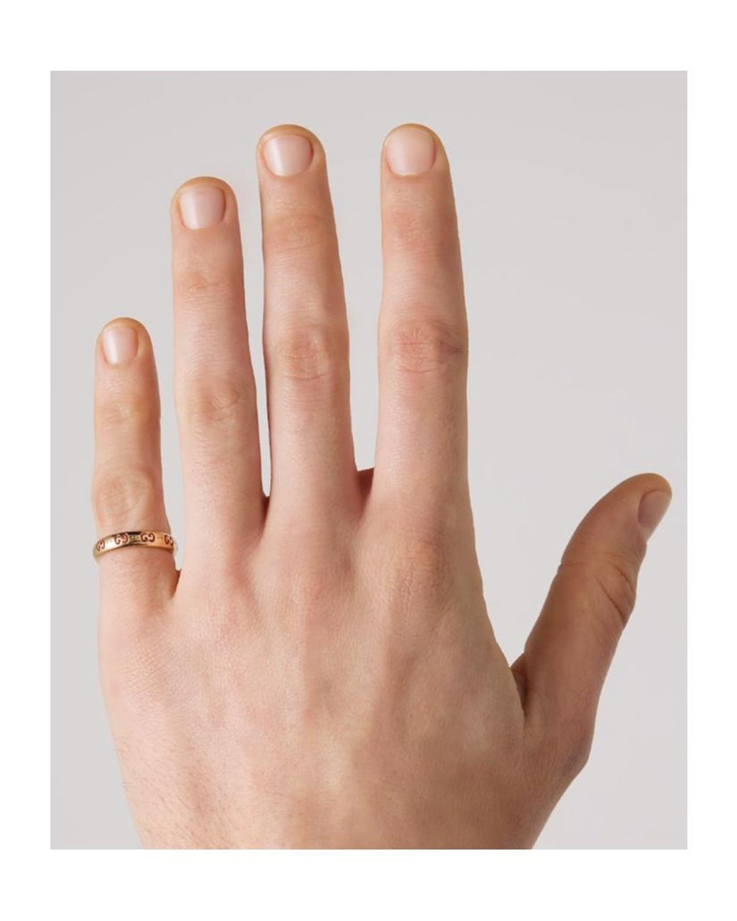 Gucci Metallic Icon 18K Gg Ring