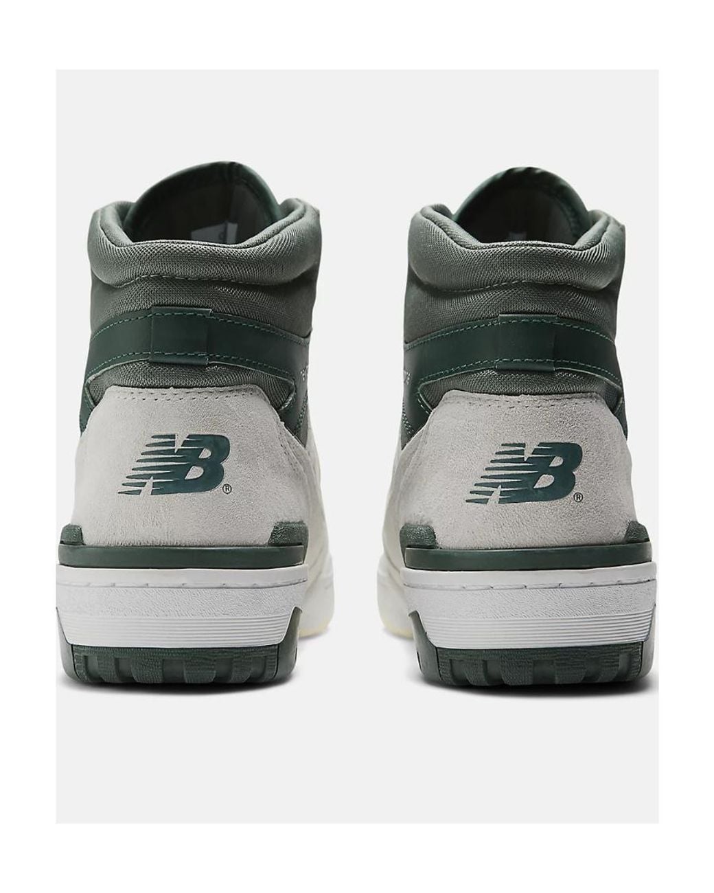 New Balance Gray 650 High-Top Lace-Up Sneakers for men